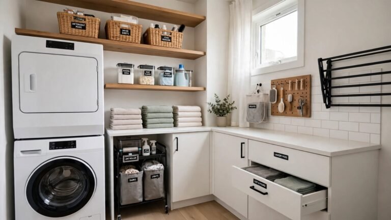 21 Small Laundry Room Organization Ideas That Maximize Every Inch