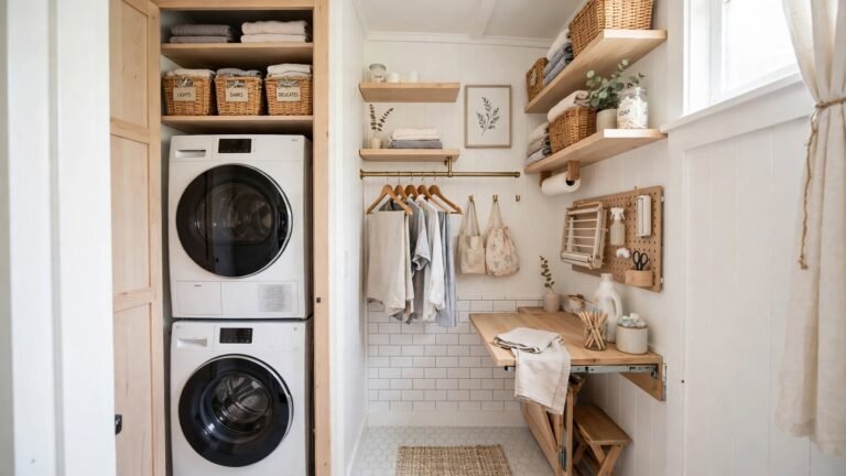 18 Very Small Laundry Room Ideas That Maximize Every Inch