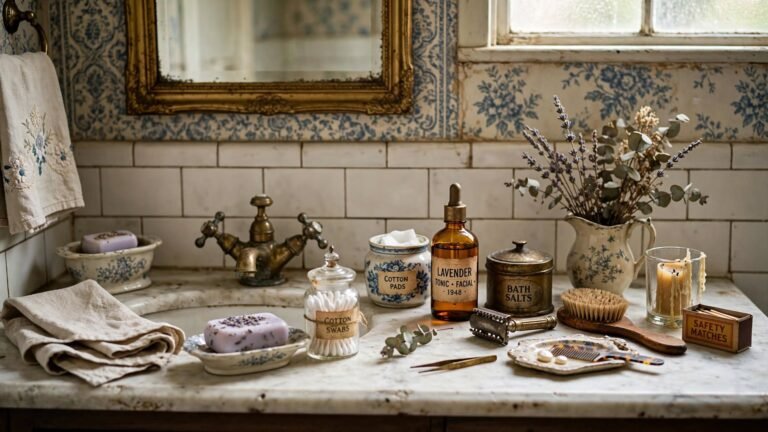 16 Vintage Bathroom Counter Decor Ideas to Transform Your Space
